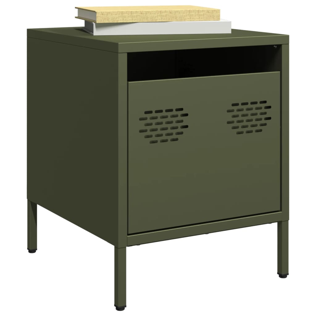 Bedside Cabinets 2 Pcs 35X39X43.5 Cm Steel