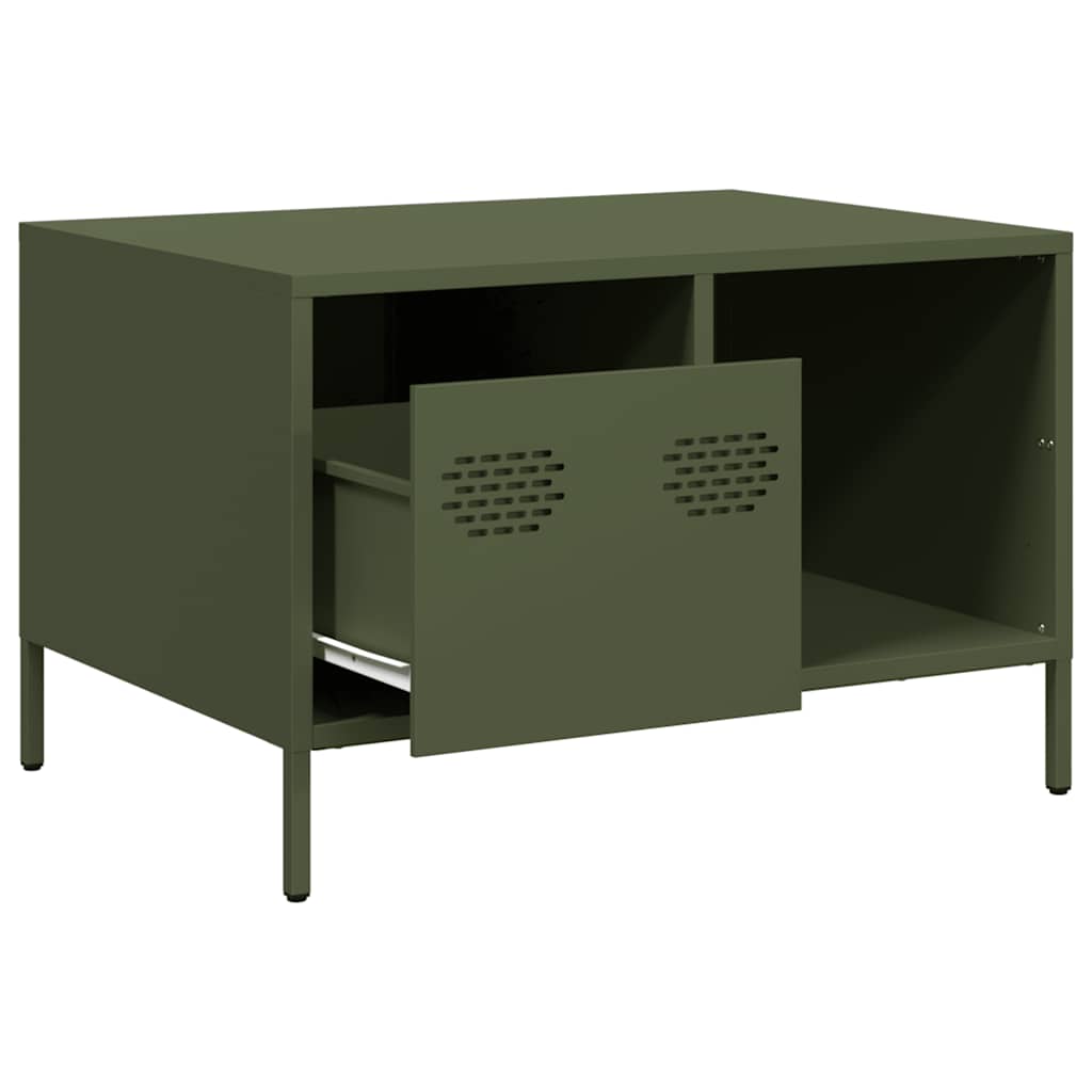 Coffee Table Olive 68.5X50X43.5 Cm Cold-Rolled Steel