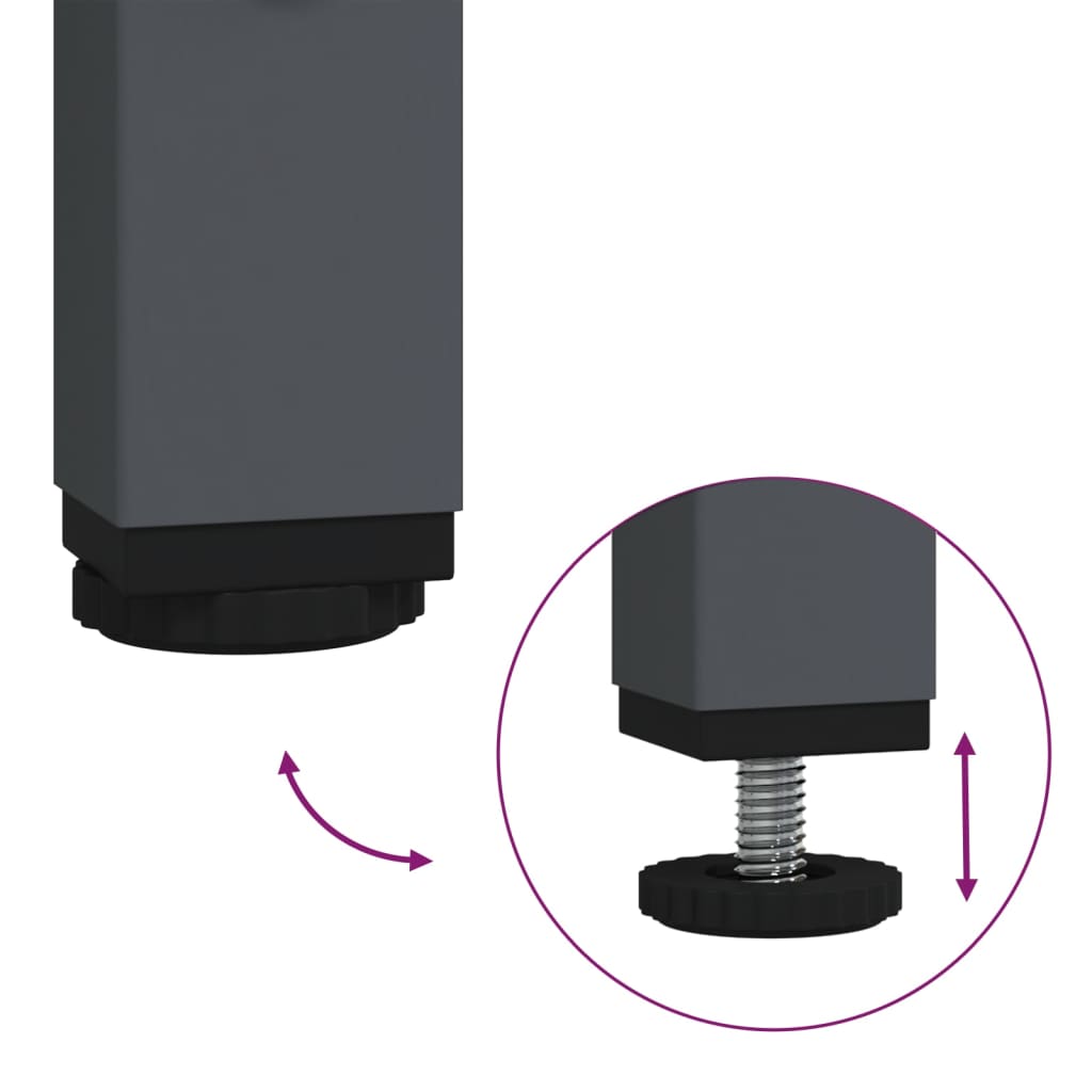 Highboard 68X39X103.5 Cm Steel