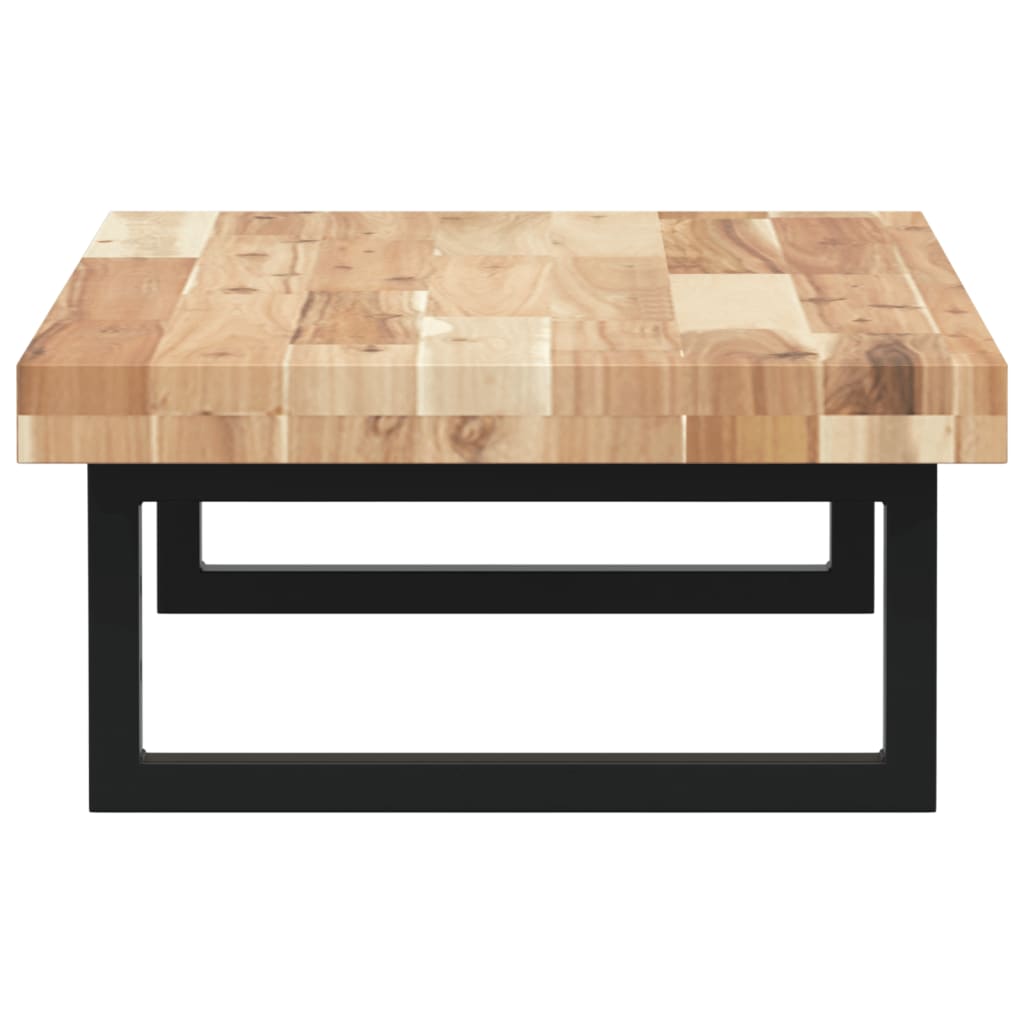 Basin Shelf Wall Mounted Steel And Solid Wood Acacia