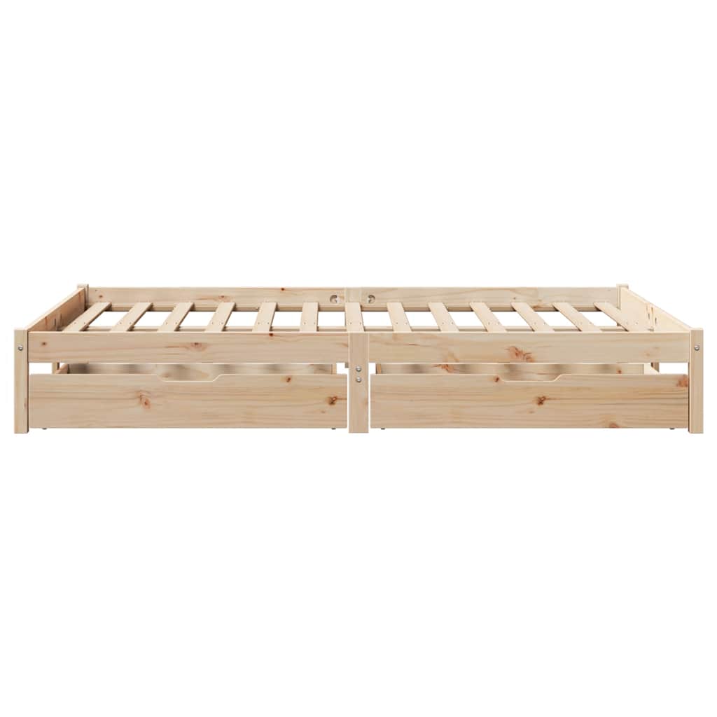 Bed Frame Without Mattress Small Double Solid Wood Pine