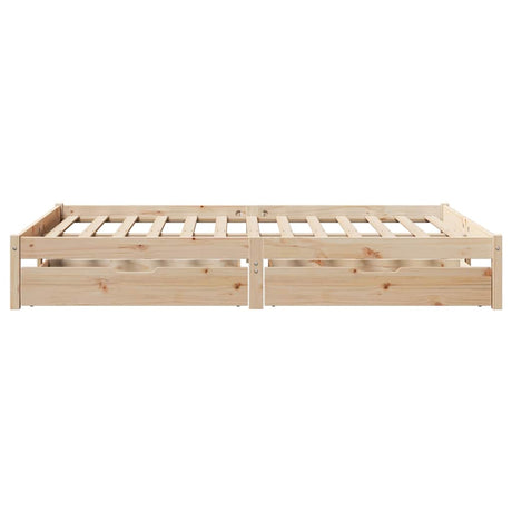 Bed Frame Without Mattress Small Double Solid Wood Pine