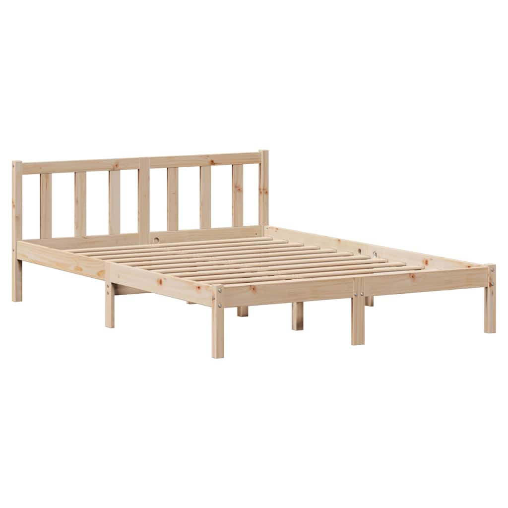 Bed Frame Without Mattress Solid Wood Pine