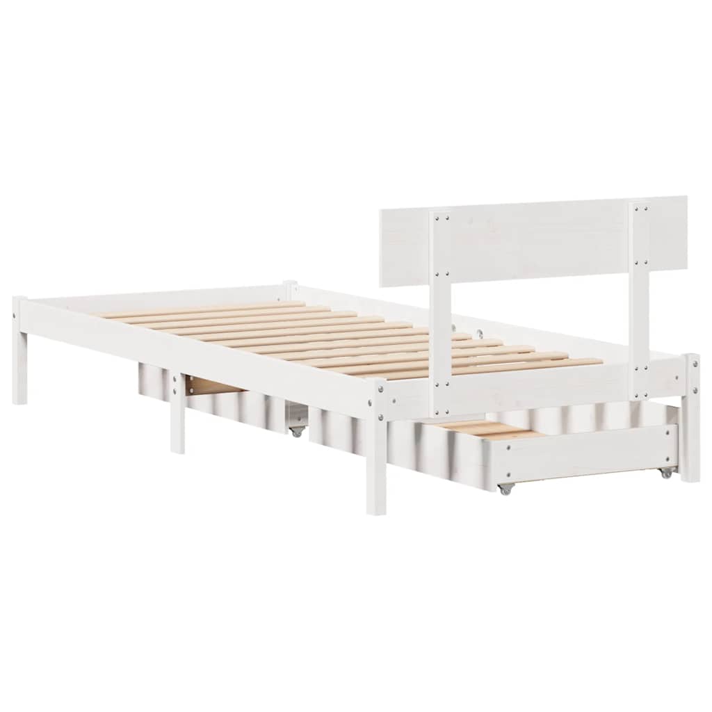 Bed Frame Without Mattress Small Single Solid Wood Pine