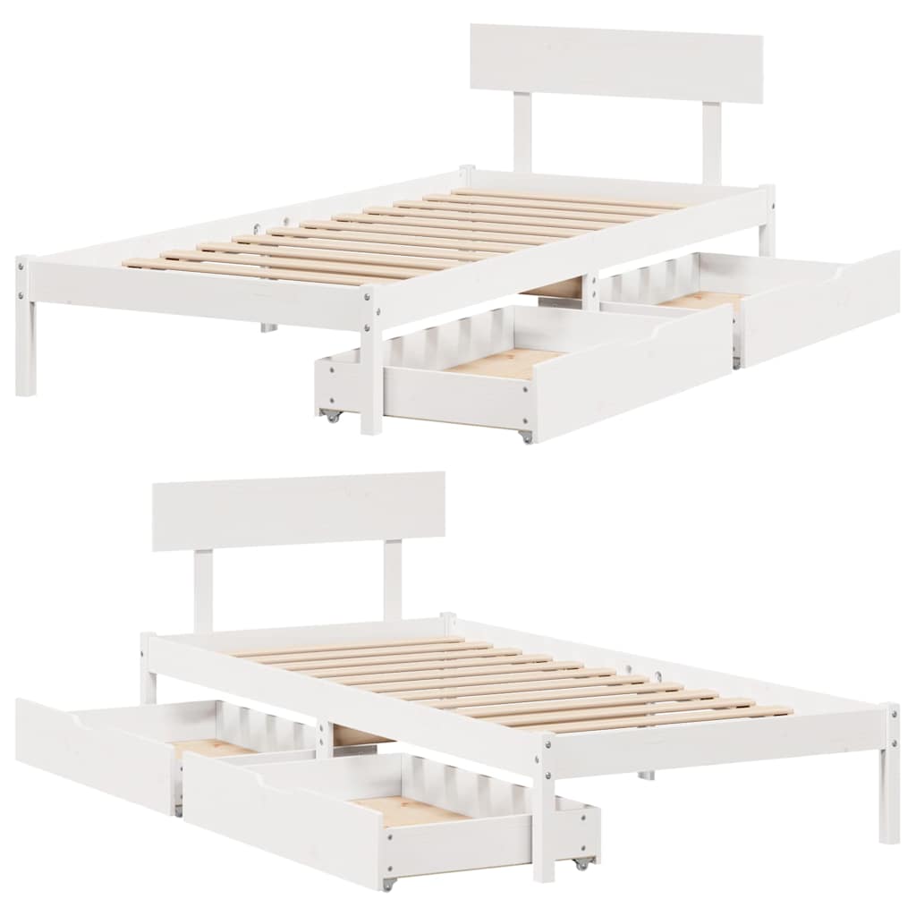 Bed Frame Without Mattress Small Single Solid Wood Pine
