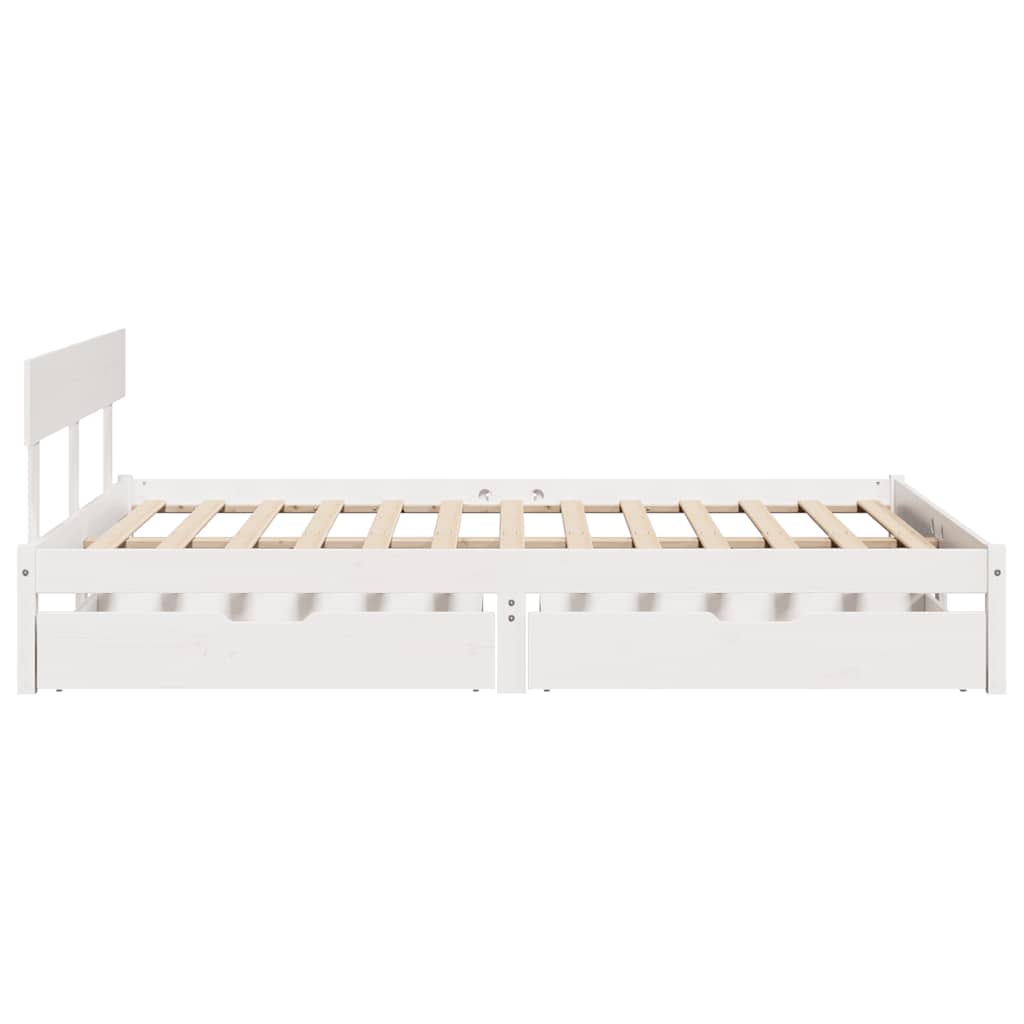 Bed Frame Without Mattress Solid Wood Pine