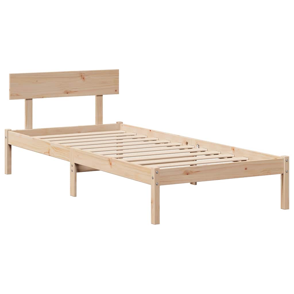 Bed Frame Without Mattress Solid Wood Pine