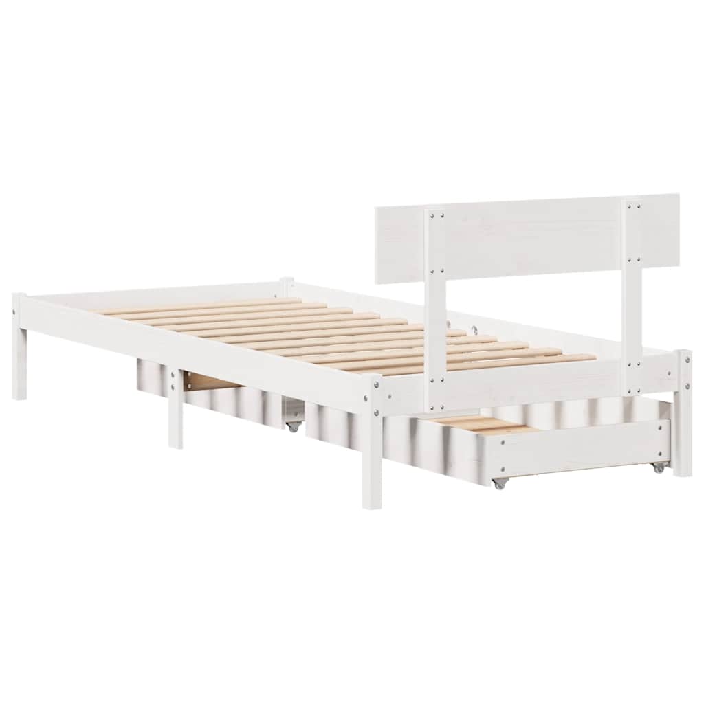 Bed Frame Without Mattress Solid Wood Pine