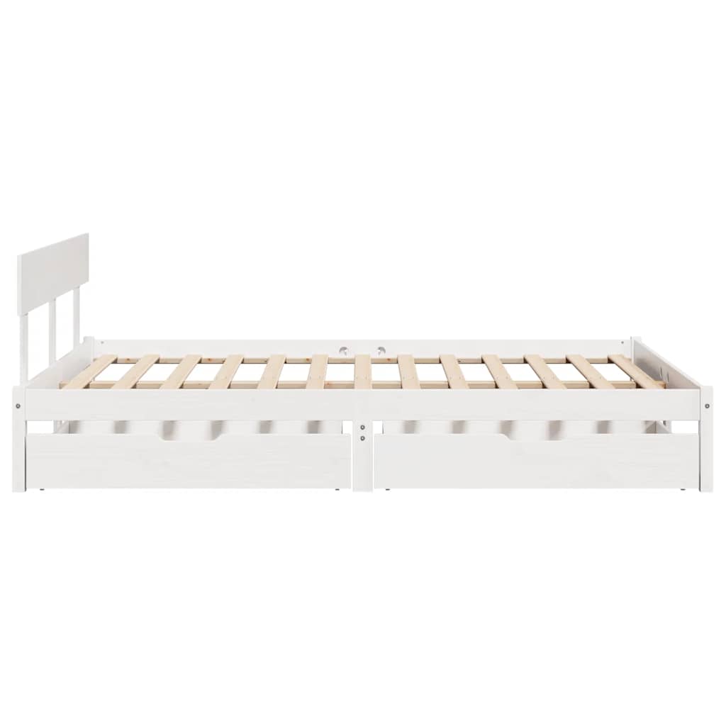 Bed Frame Without Mattress Solid Wood Pine