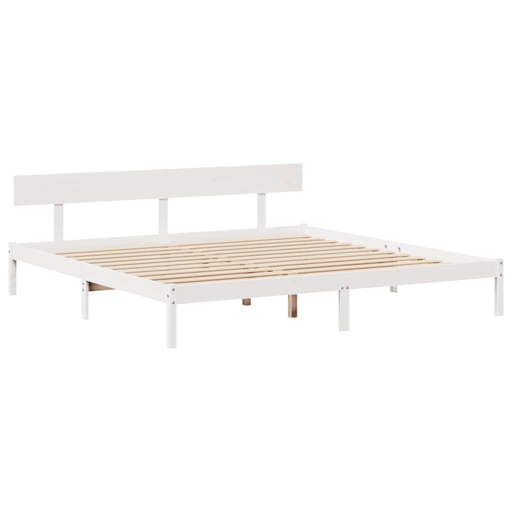 Bed Frame Without Mattress Super King Solid Wood Pine