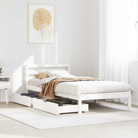 Bed Frame Without Mattress Small Double Solid Wood Pine