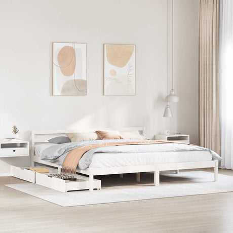 Bed Frame Without Mattress Small Double Solid Wood Pine