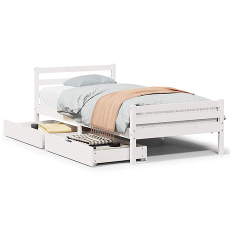 Bed Frame Without Mattress Single Solid Wood Pine