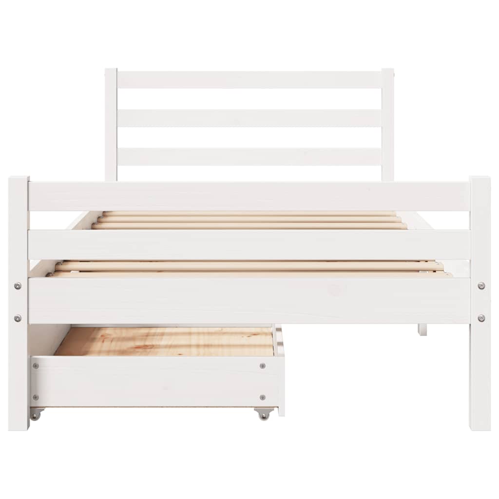 Bed Frame Without Mattress Single Solid Wood Pine