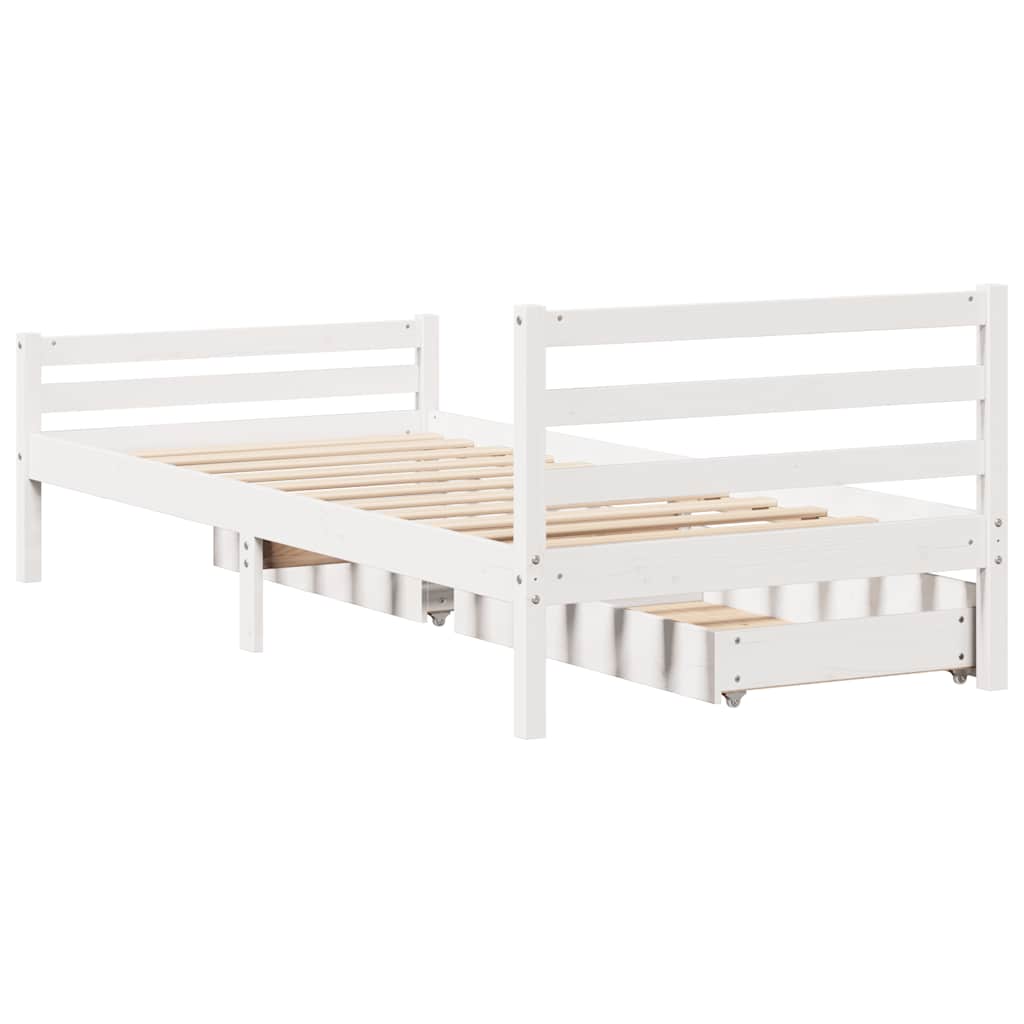 Bed Frame Without Mattress Single Solid Wood Pine