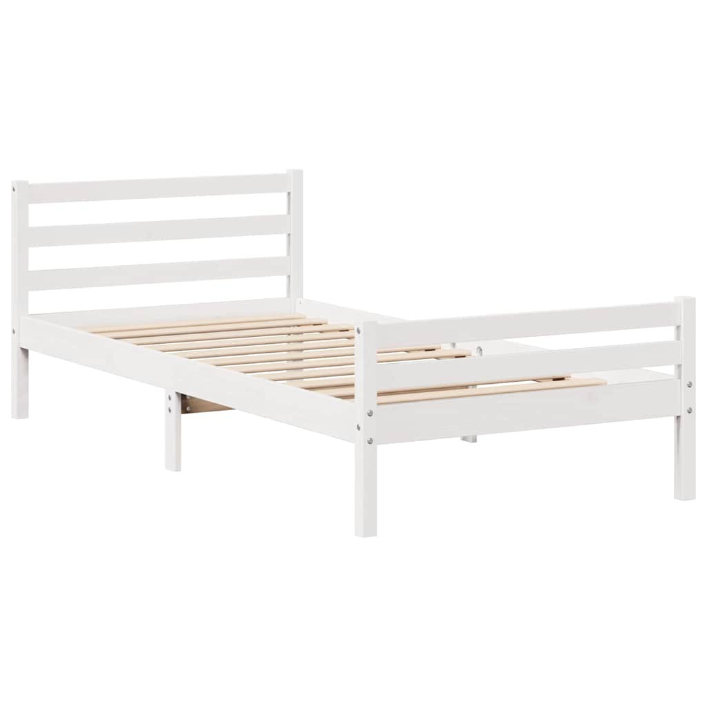 Bed Frame Without Mattress Single Solid Wood Pine