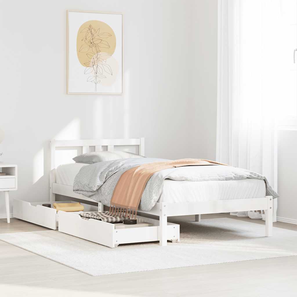 Bed Frame Without Mattress King Size Solid Wood Pine