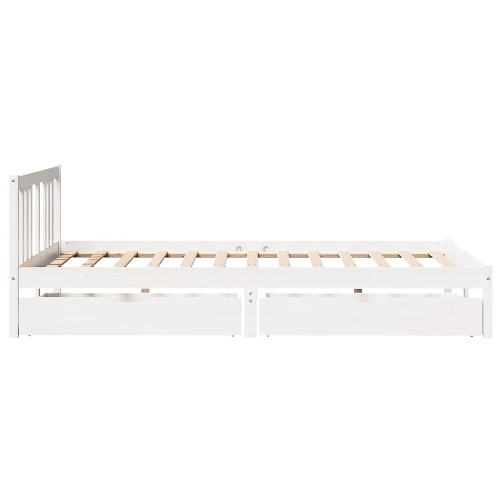 Bed Frame Without Mattress King Size Solid Wood Pine
