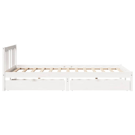 Bed Frame Without Mattress King Size Solid Wood Pine