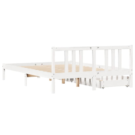 Bed Frame Without Mattress King Size Solid Wood Pine