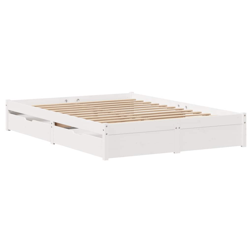 Bed Frame Without Mattress Small Double Solid Wood Pine