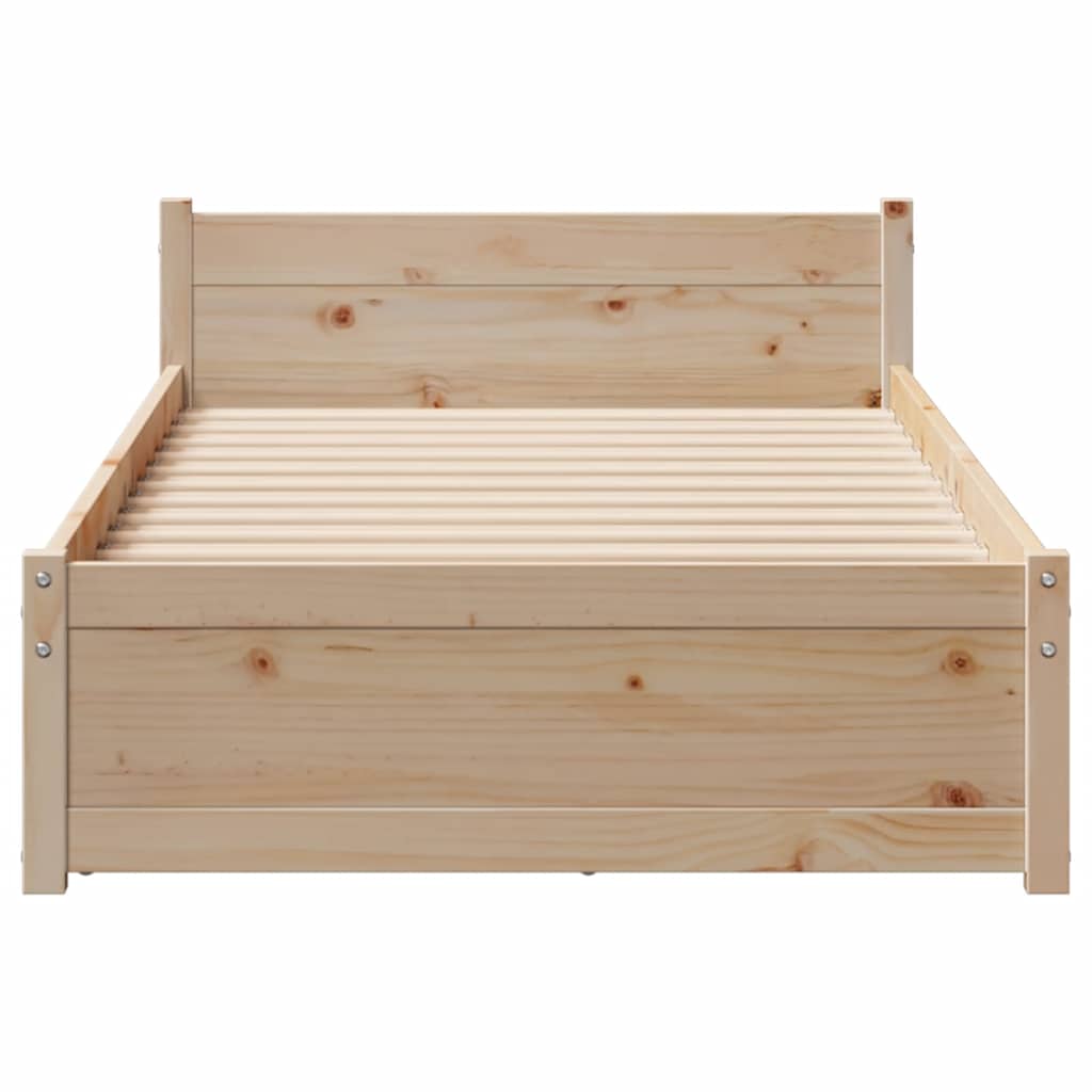 Bed Frame Without Mattress Small Single Solid Wood Pine