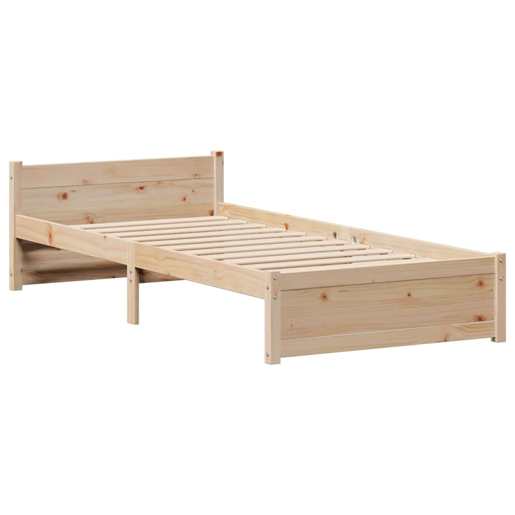 Bed Frame Without Mattress Small Single Solid Wood Pine