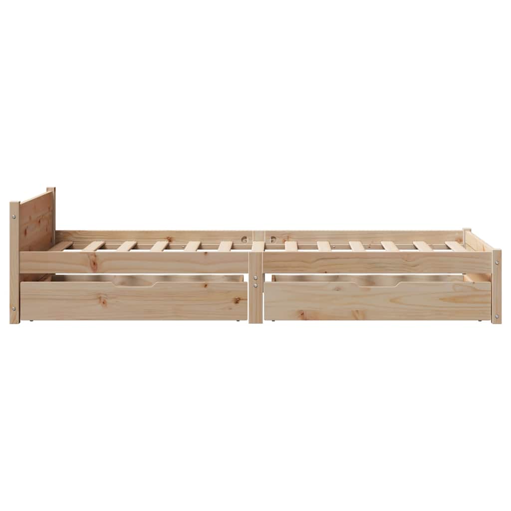 Bed Frame Without Mattress Small Single Solid Wood Pine