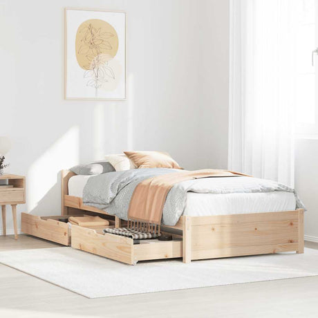Bed Frame Without Mattress Small Single Solid Wood Pine