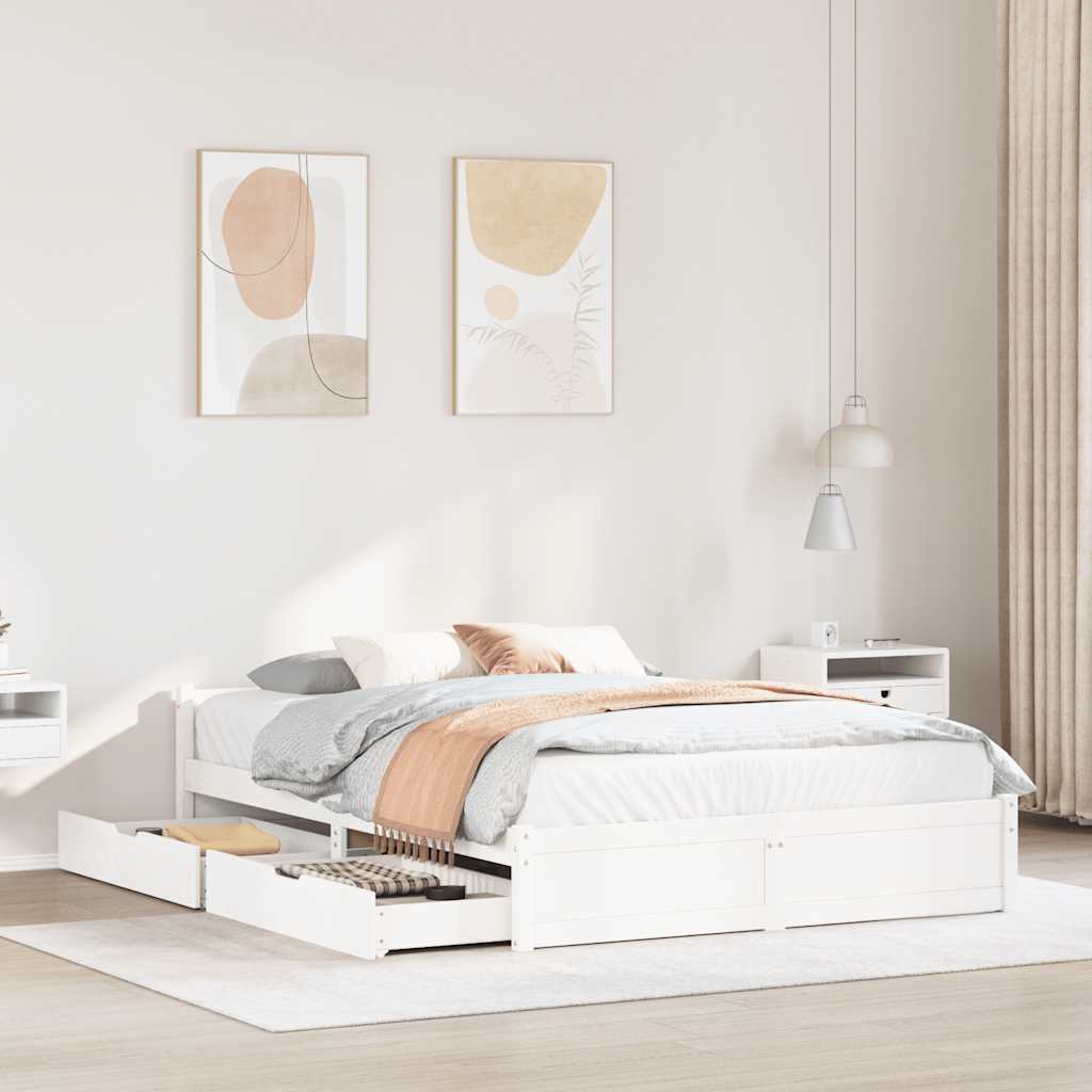 Bed Frame Without Mattress Small Single Solid Wood Pine