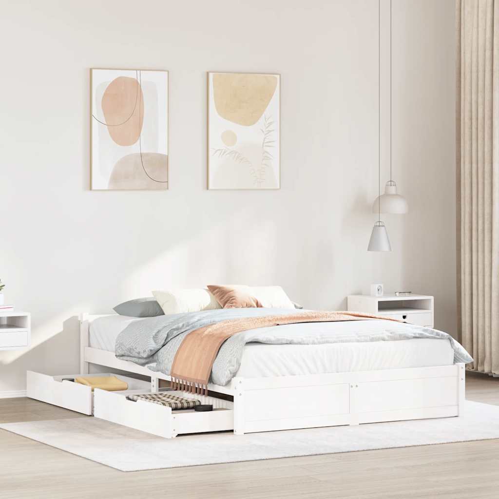 Bed Frame Without Mattress Small Single Solid Wood Pine