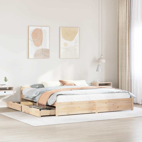 Bed Frame Without Mattress Small Single Solid Wood Pine