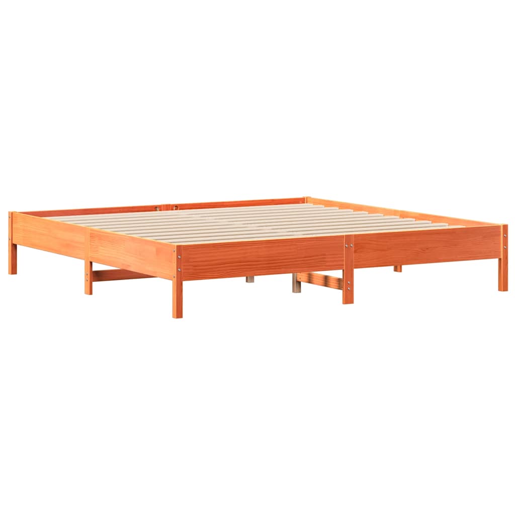 Bed Frame Without Mattress Solid Wood Pine