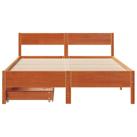 Bed Frame Without Mattress Solid Wood Pine