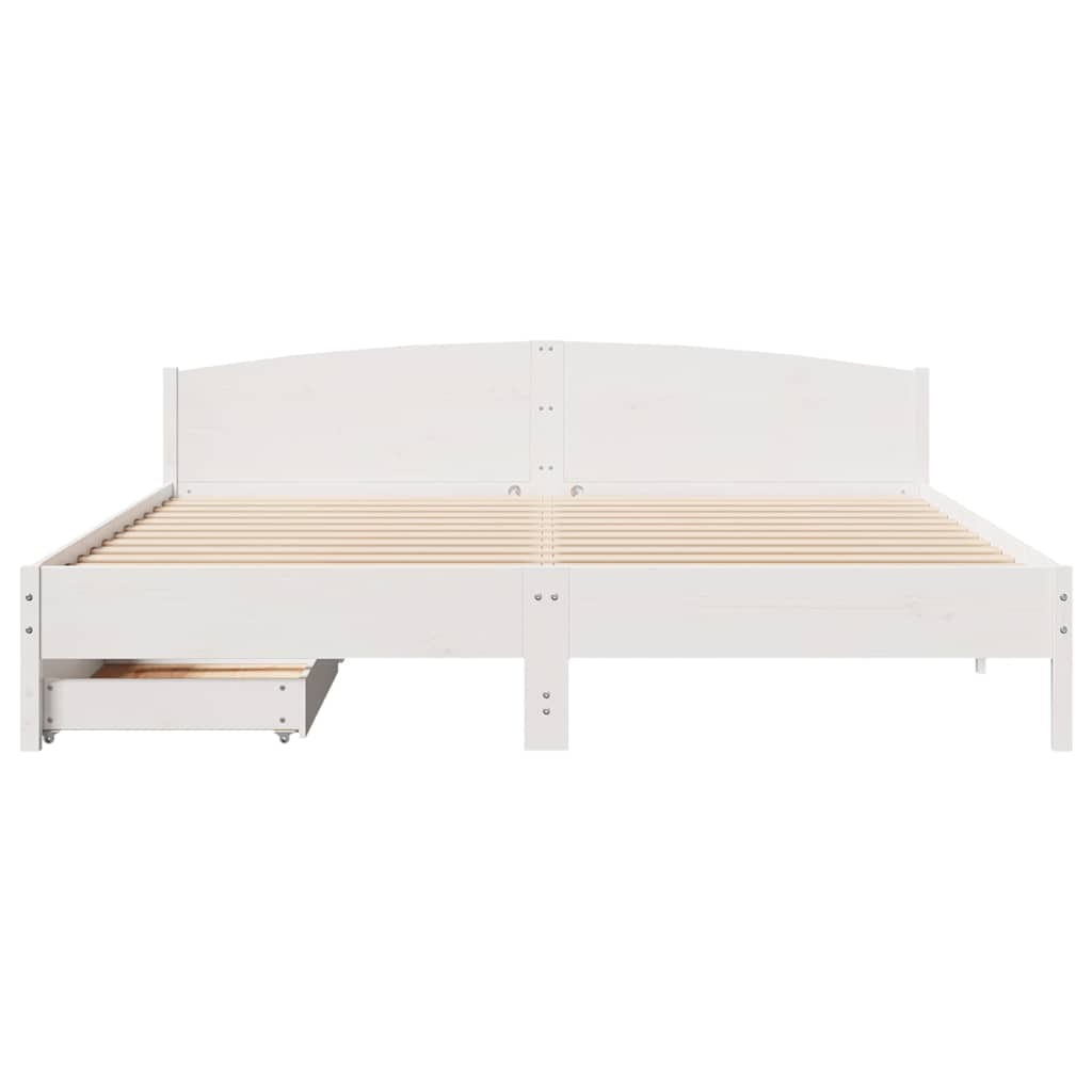 Bed Frame Without Mattress Super King Solid Wood Pine