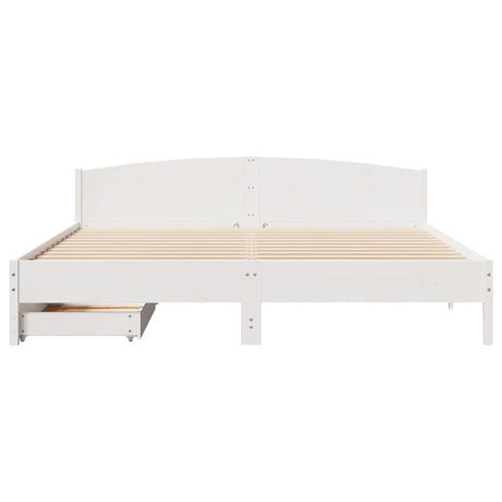 Bed Frame Without Mattress Super King Solid Wood Pine