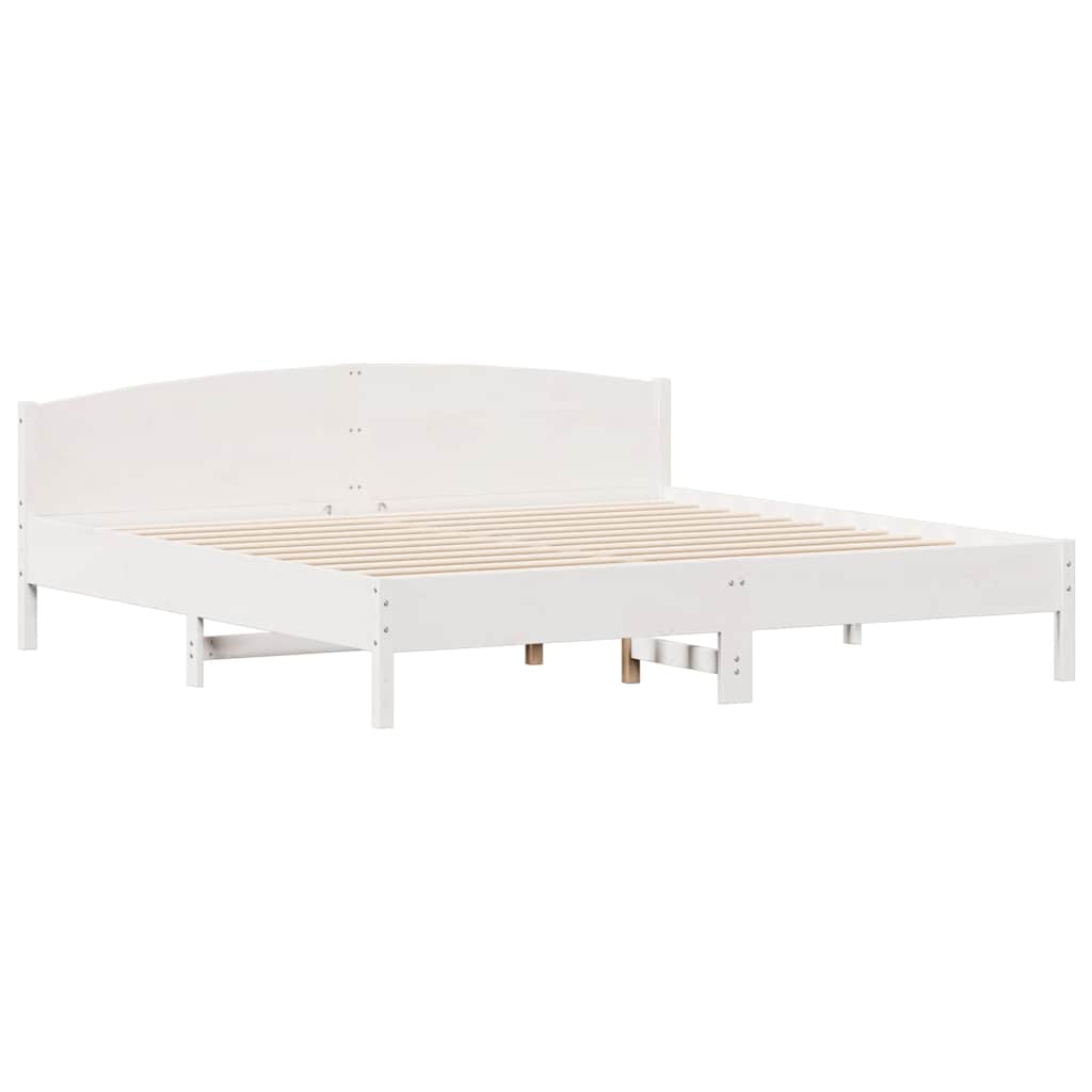 Bed Frame Without Mattress Super King Solid Wood Pine