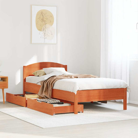 Bed Frame Without Mattress Super King Solid Wood Pine