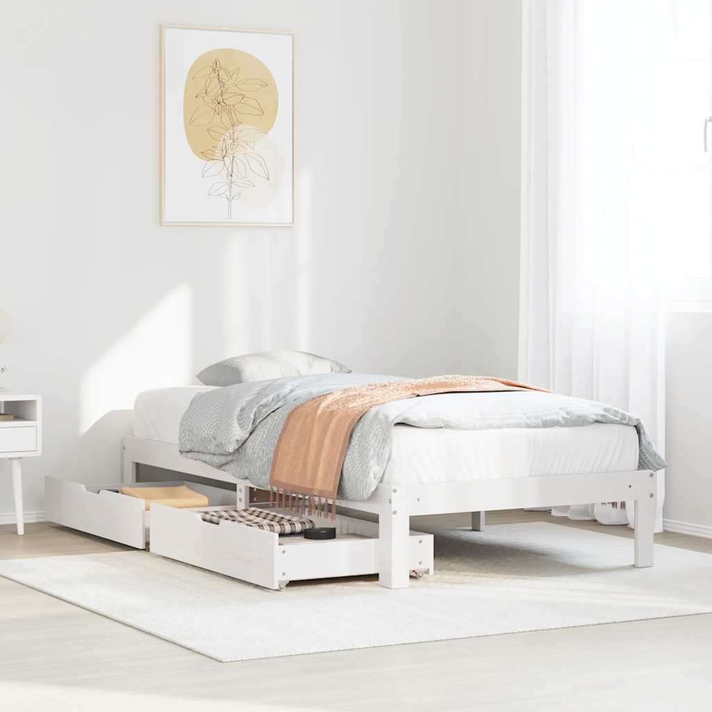 Bed Frame With Drawers Without Mattress Small Double