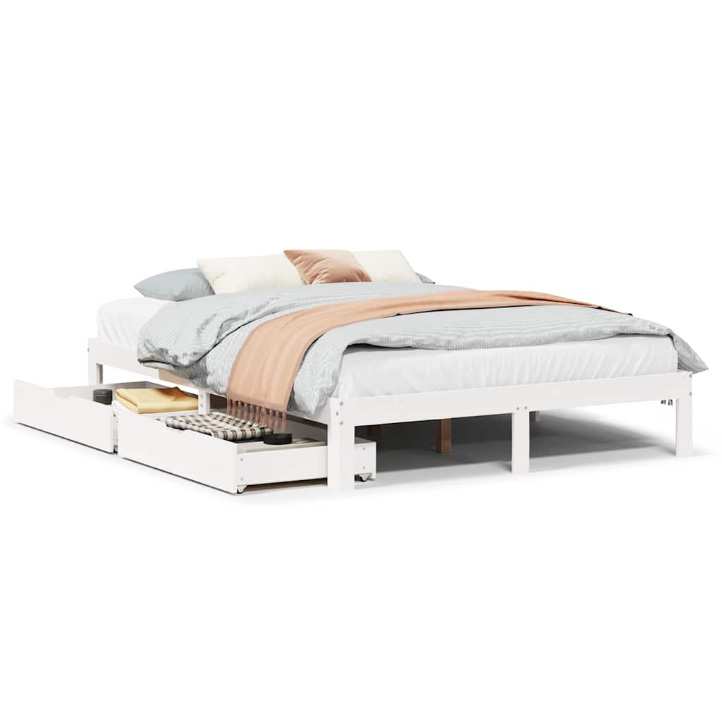 Bed Frame With Drawers Without Mattress Small Double