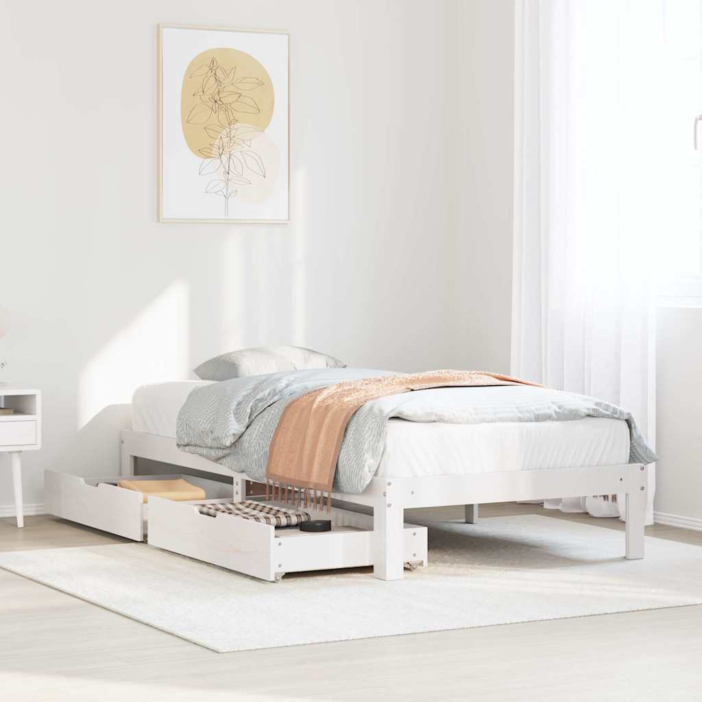Bed Frame With Drawers Without Mattress Small Double