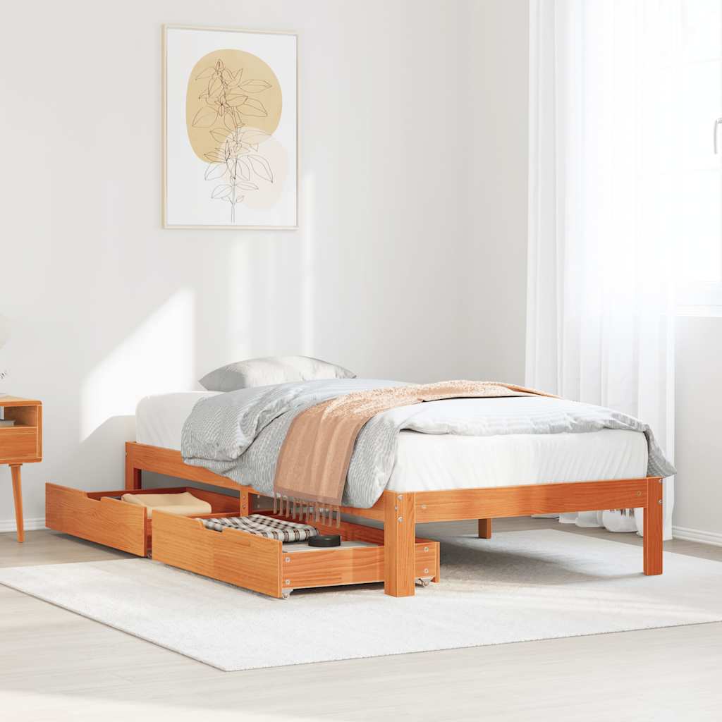 Bed Frame With Drawers Without Mattress Small Double