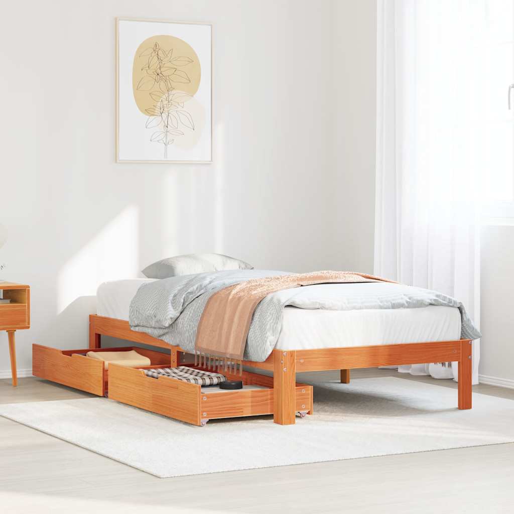 Bed Frame With Drawers Without Mattress Small Double