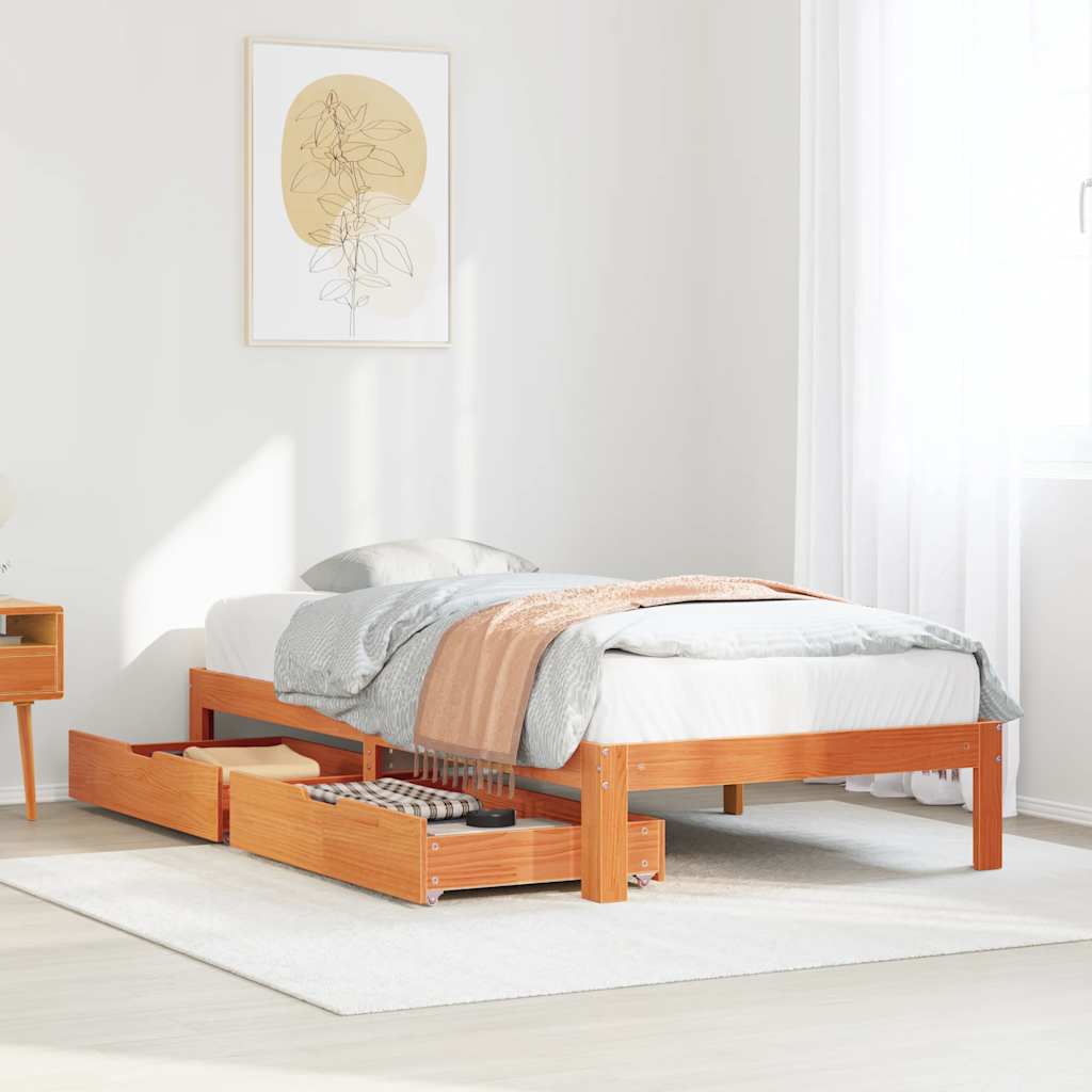 Bed Frame With Drawers Without Mattress Small Double