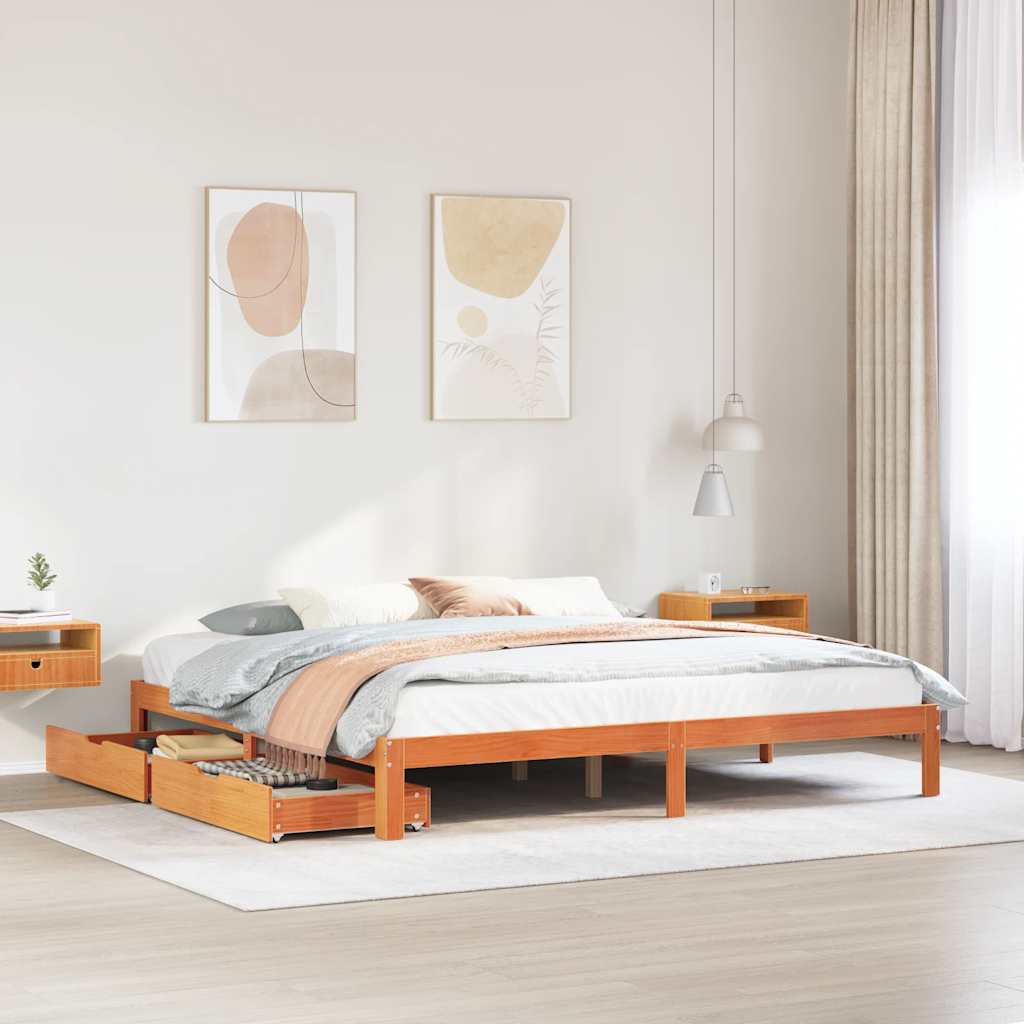 Bed Frame With Drawers Without Mattress Small Double