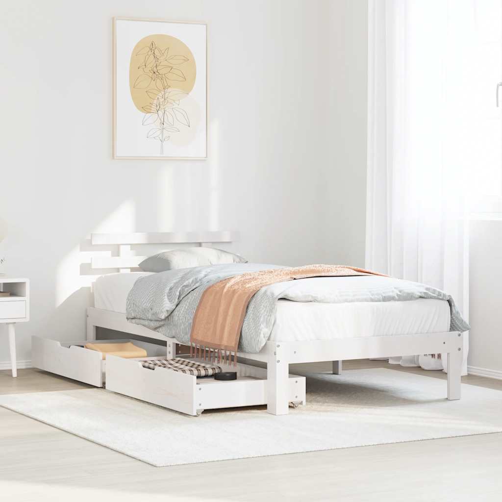 Bed Frame With Drawers Without Mattress