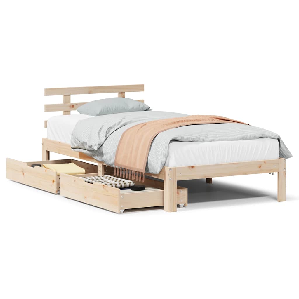 Bed Frame With Drawers Without Mattress