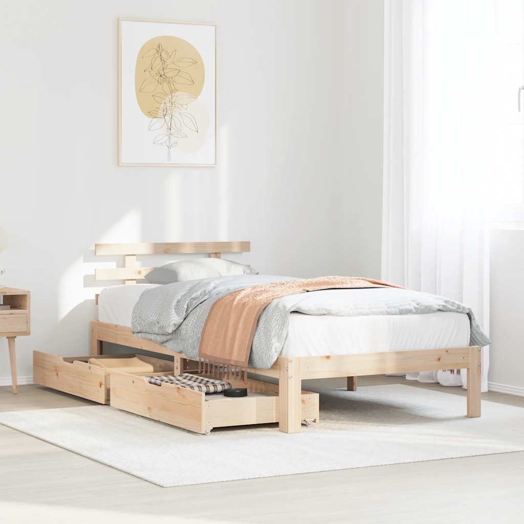 Bed Frame With Drawers Without Mattress