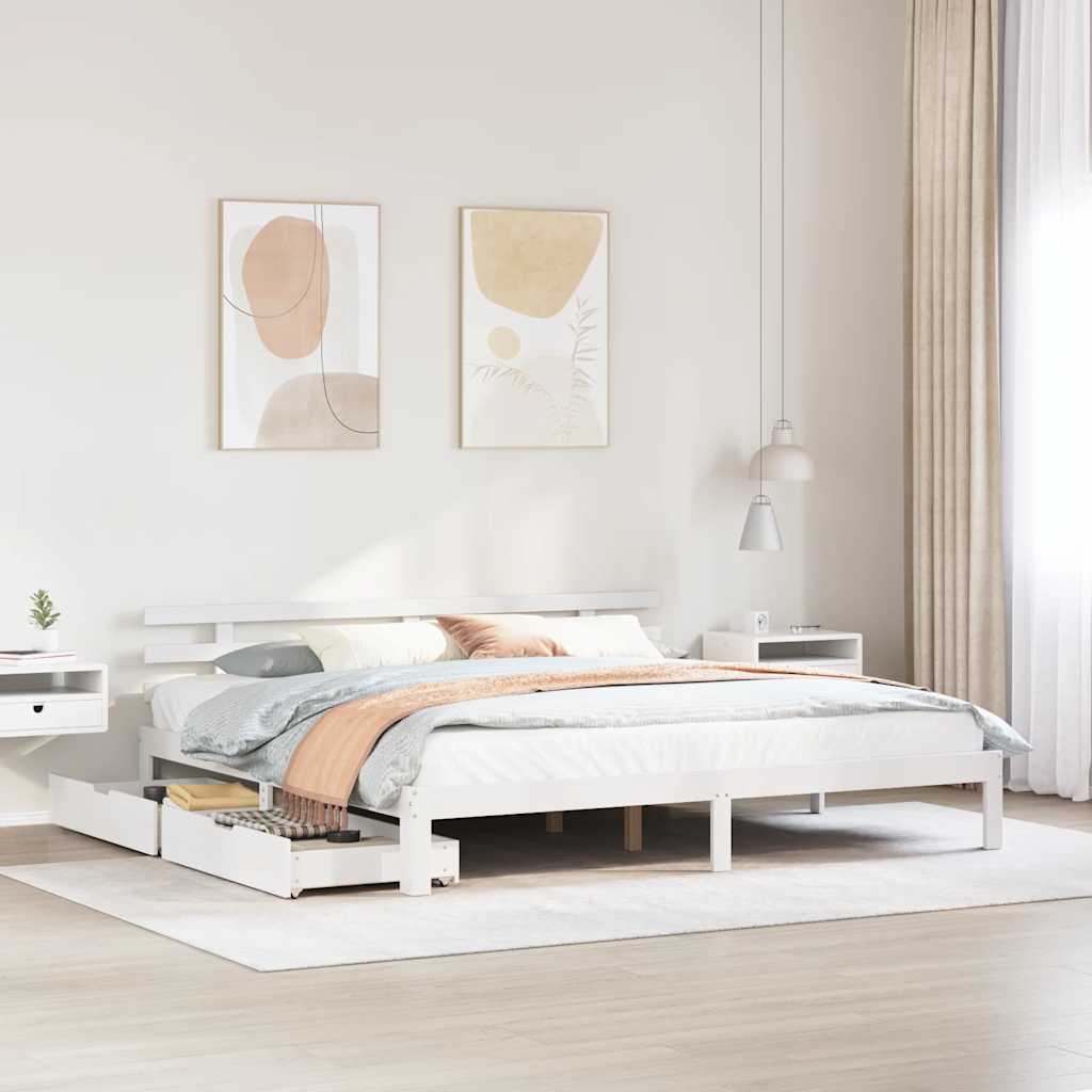 Bed Frame With Drawers Without Mattress