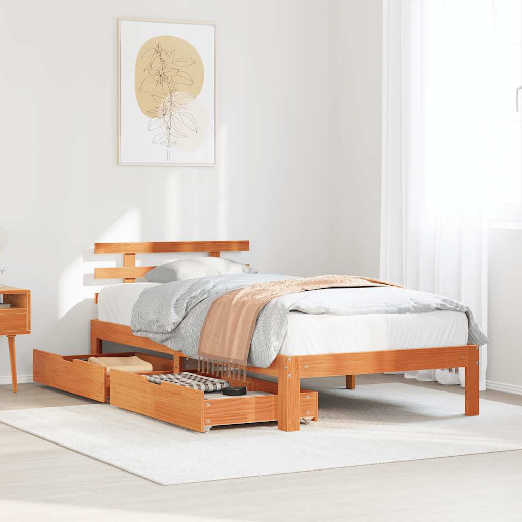 Bed Frame With Drawers Without Mattress
